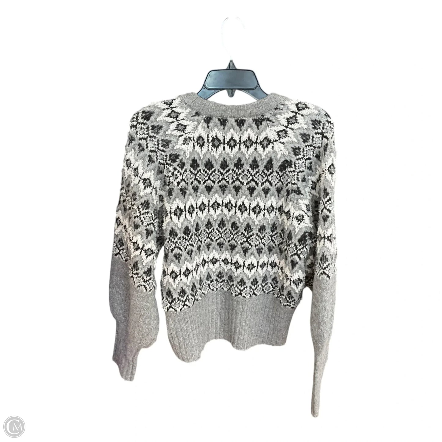 Sweater Designer By Jason Wu In Black & Grey, Size: M