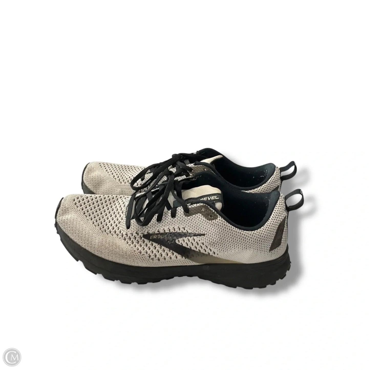Shoes Athletic By Brooks In Black & Cream, Size: 9.5