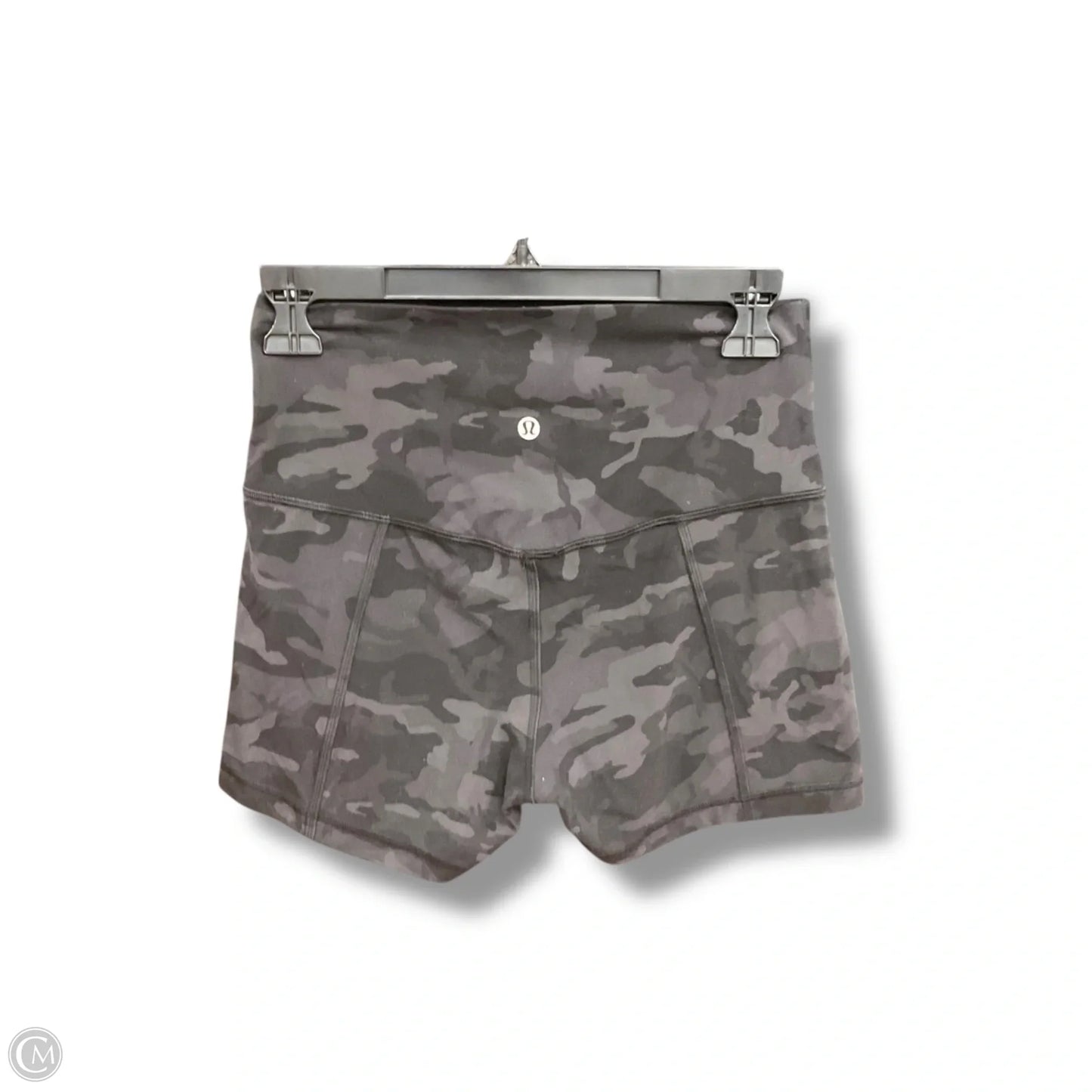 Athletic Shorts By Lululemon In Black & Grey, Size: 8