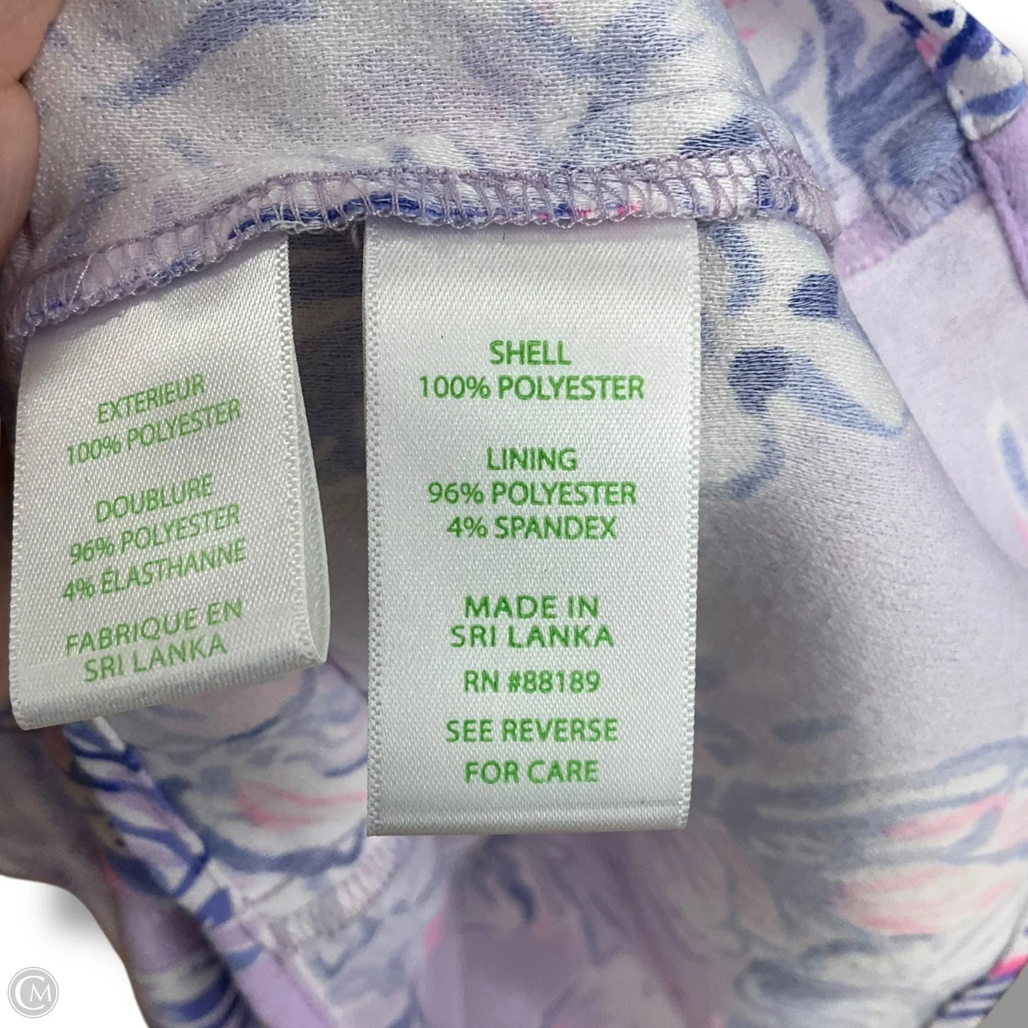 Dress Designer By Lilly Pulitzer In Purple & White, Size: 4