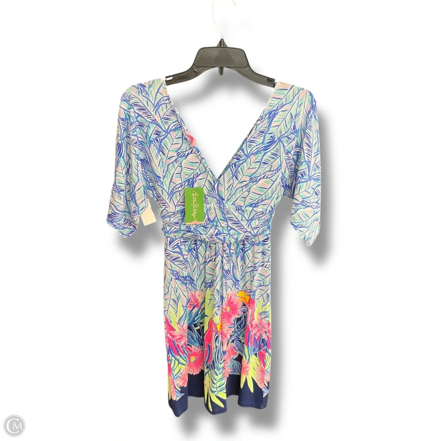 Dress Designer By Lilly Pulitzer In Blue & Green, Size: Xxs