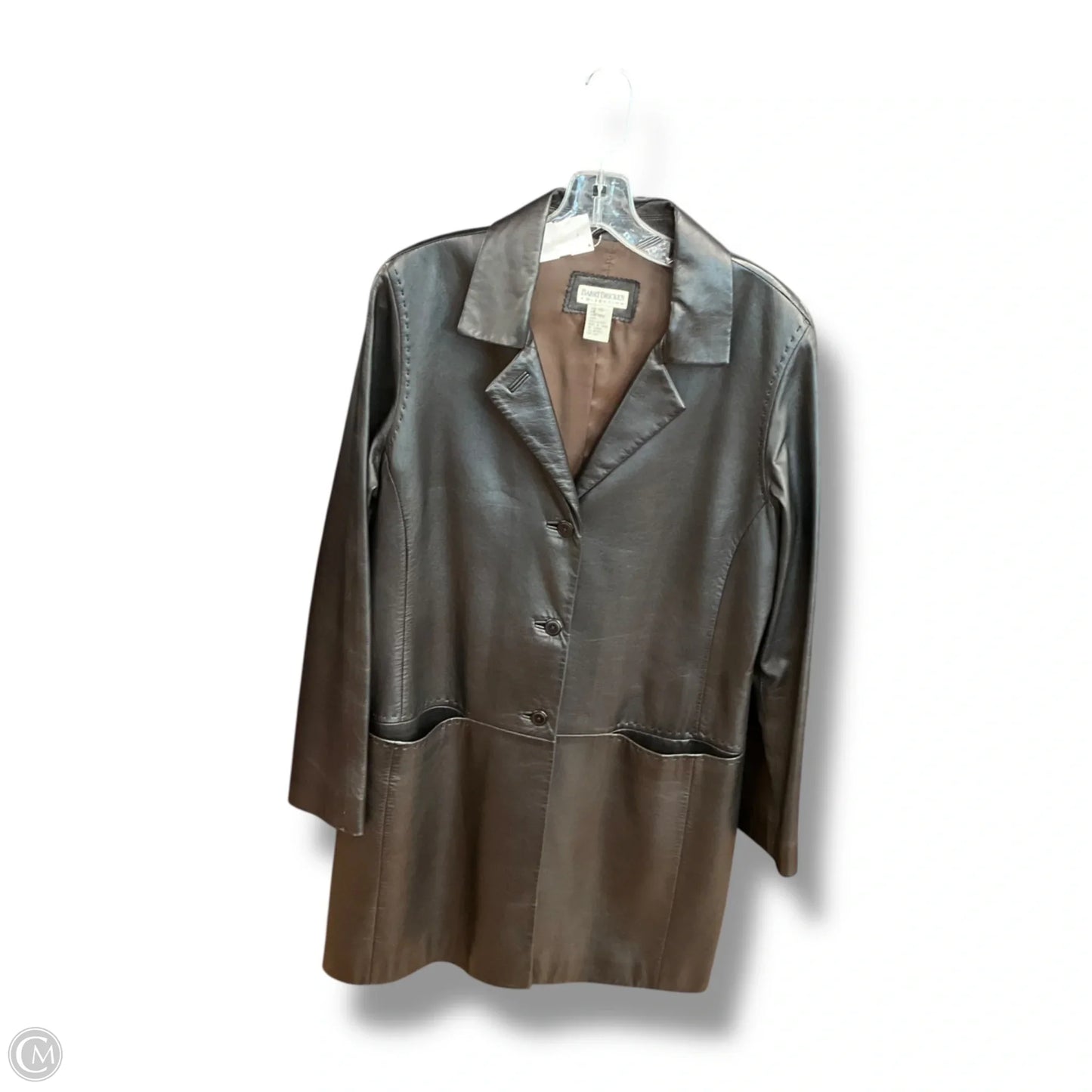Coat Leather By Cmc In Black, Size: M