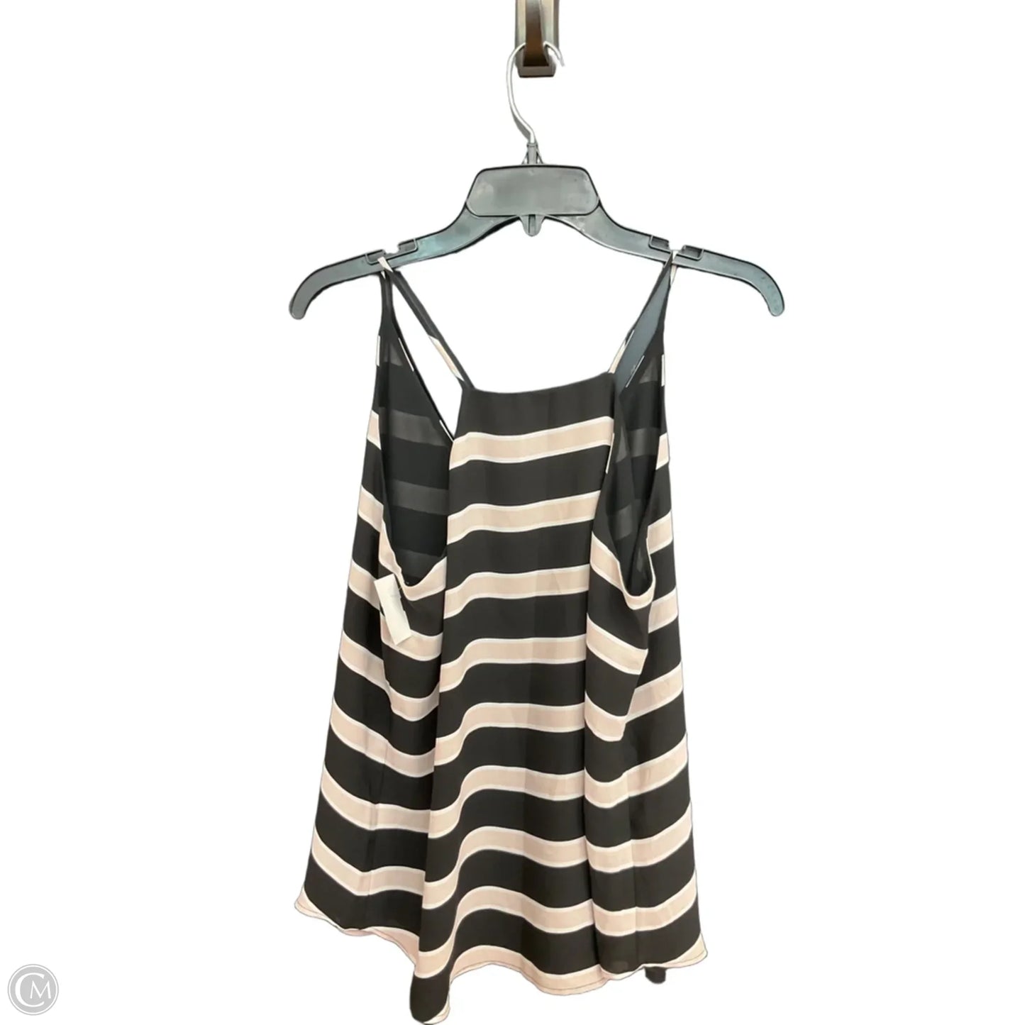 Top Sleeveless By Loft In Striped Pattern, Size: M