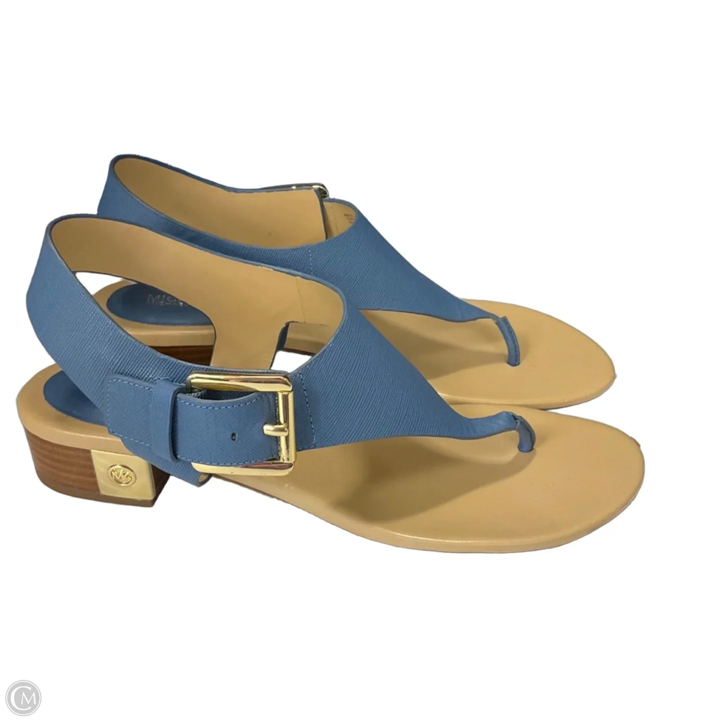 Sandals Heels Block By Michael By Michael Kors In Blue, Size: 8