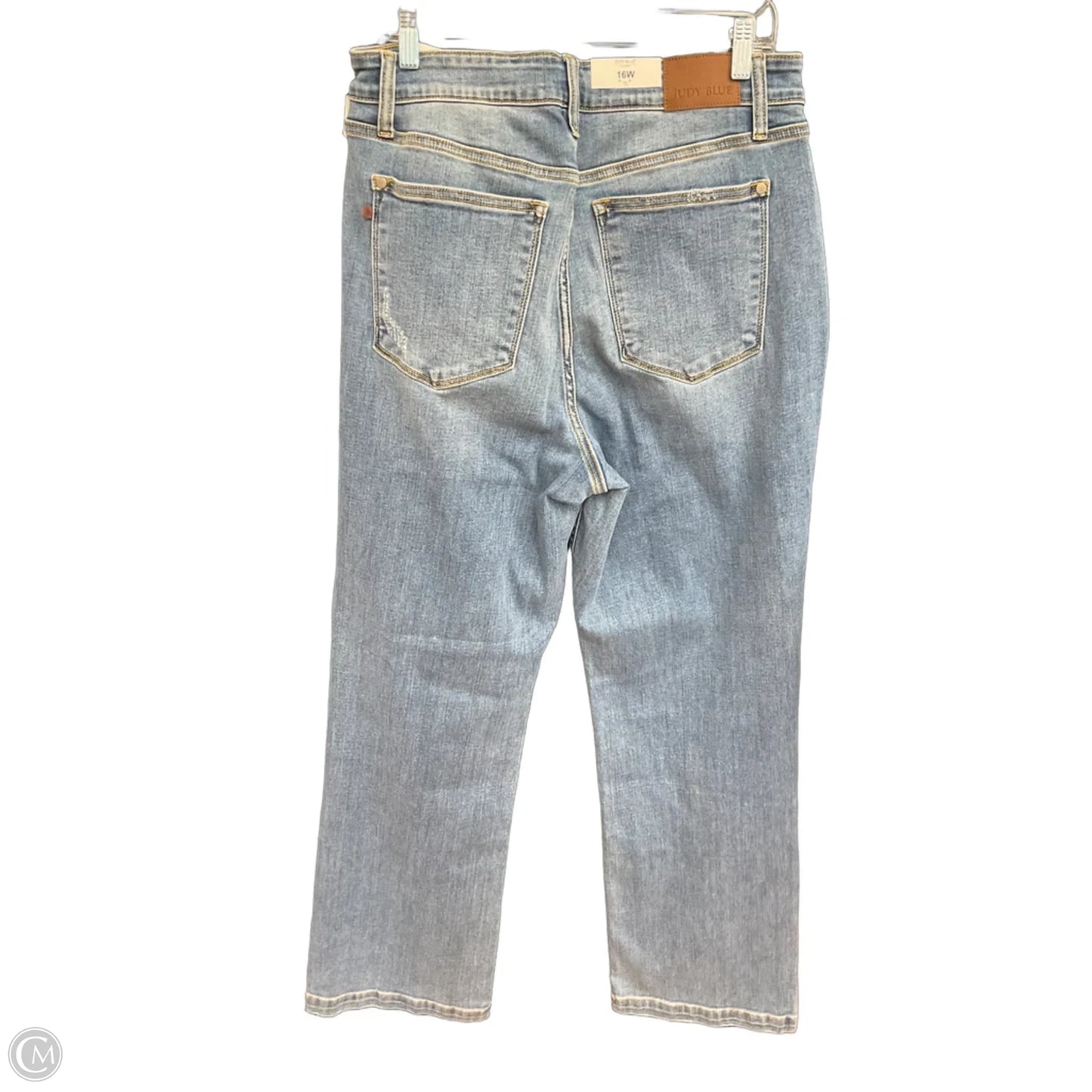 Jeans Straight By Judy Blue In Blue Denim, Size: 16