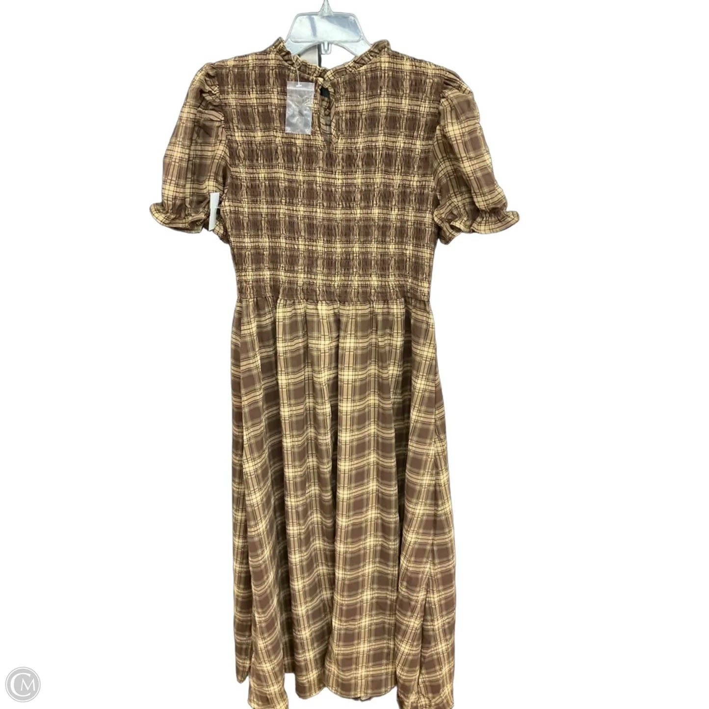 Dress Casual Maxi By Clothes Mentor In Plaid Pattern, Size: L