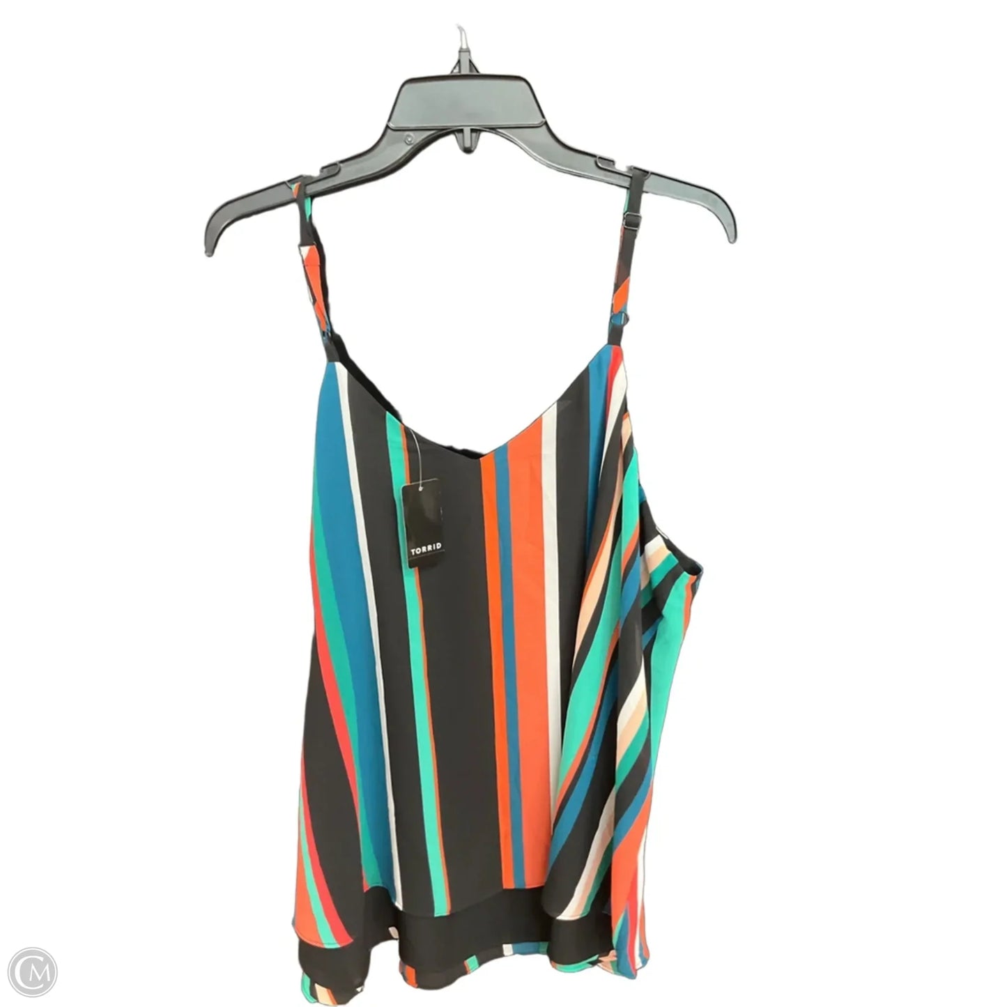 Top Sleeveless By Torrid In Striped Pattern, Size: 3x