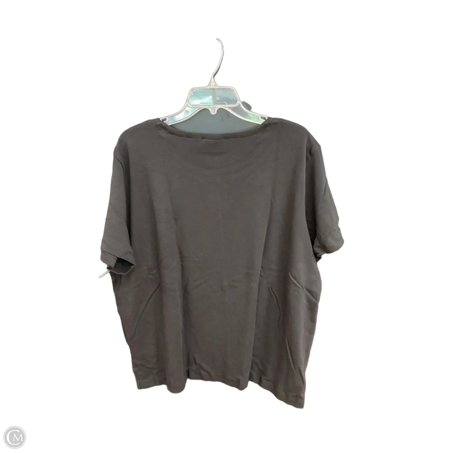 Top Short Sleeve By Alfred Dunner In Black, Size: 2x