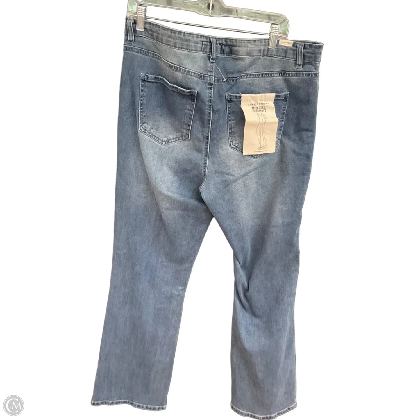 Jeans Boot Cut By Almost Famous In Blue, Size: 20