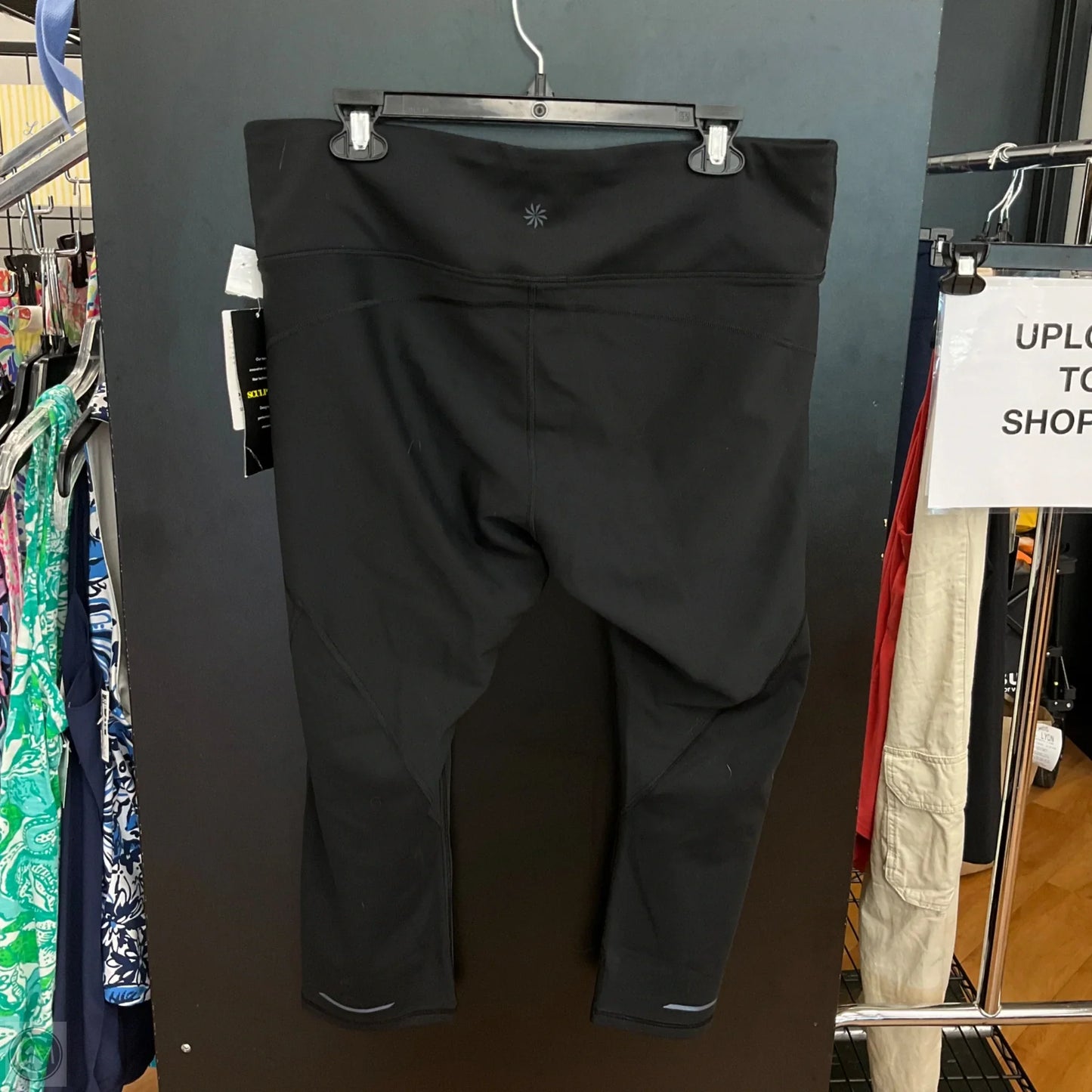 Athletic Leggings By Athleta In Black, Size: Xl