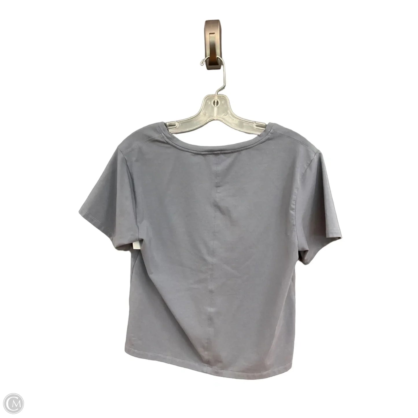 Athletic Top Short Sleeve By Athleta In Grey, Size: S
