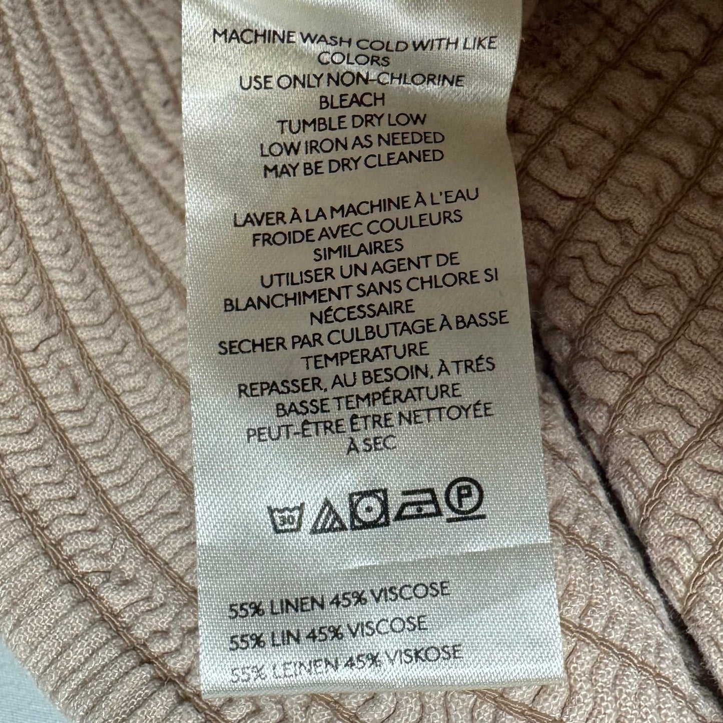 Linen Blend Pants Lounge By Pilcro In Peach, Size: Xl