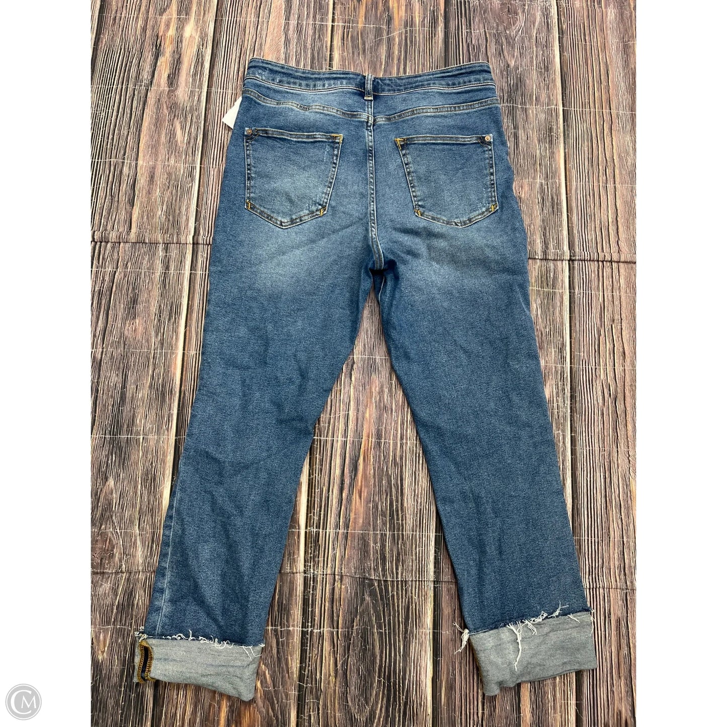 Jeans Straight By Pilcro In Blue Denim, Size: 12