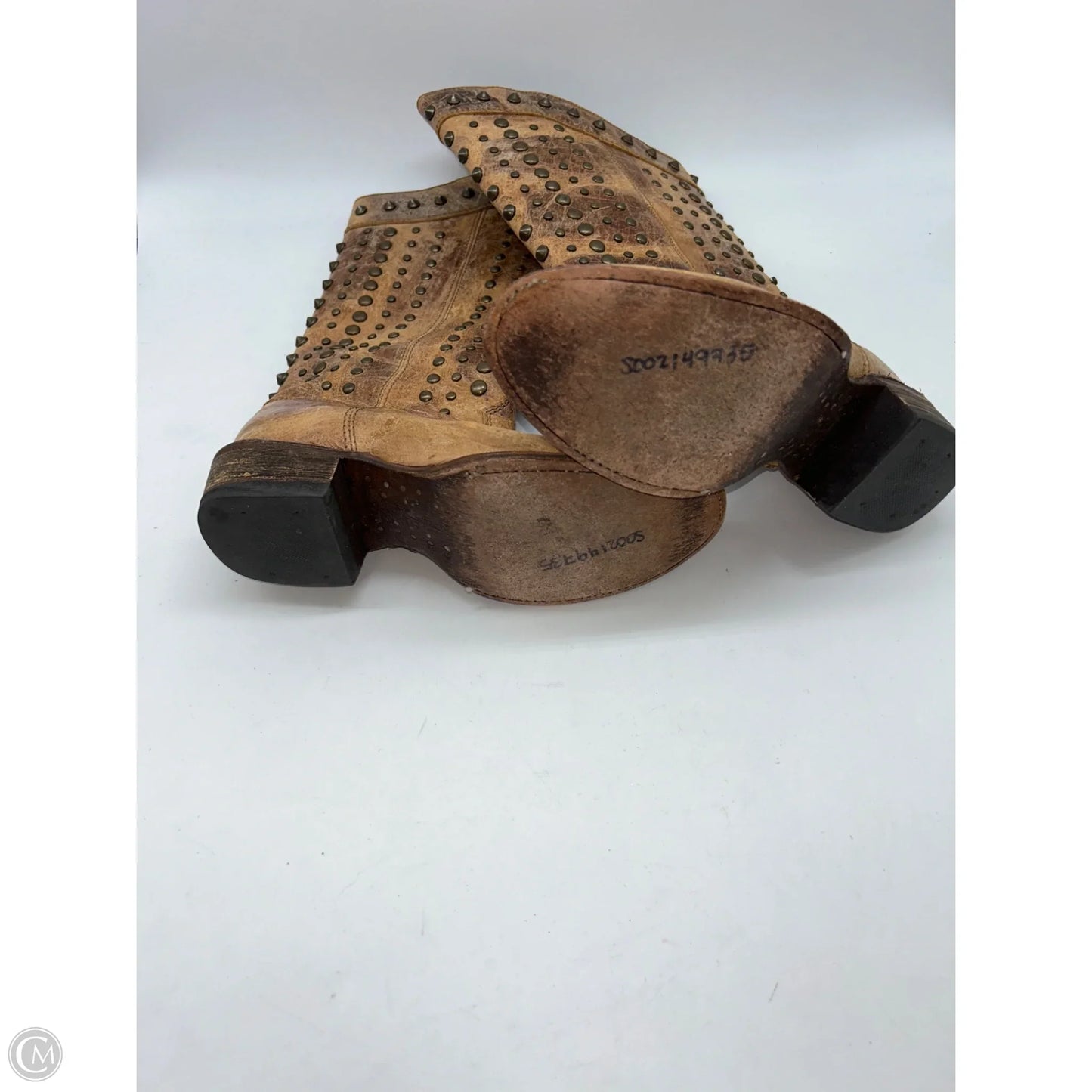 Boots Leather By Corral In Tan, Size: 6.5