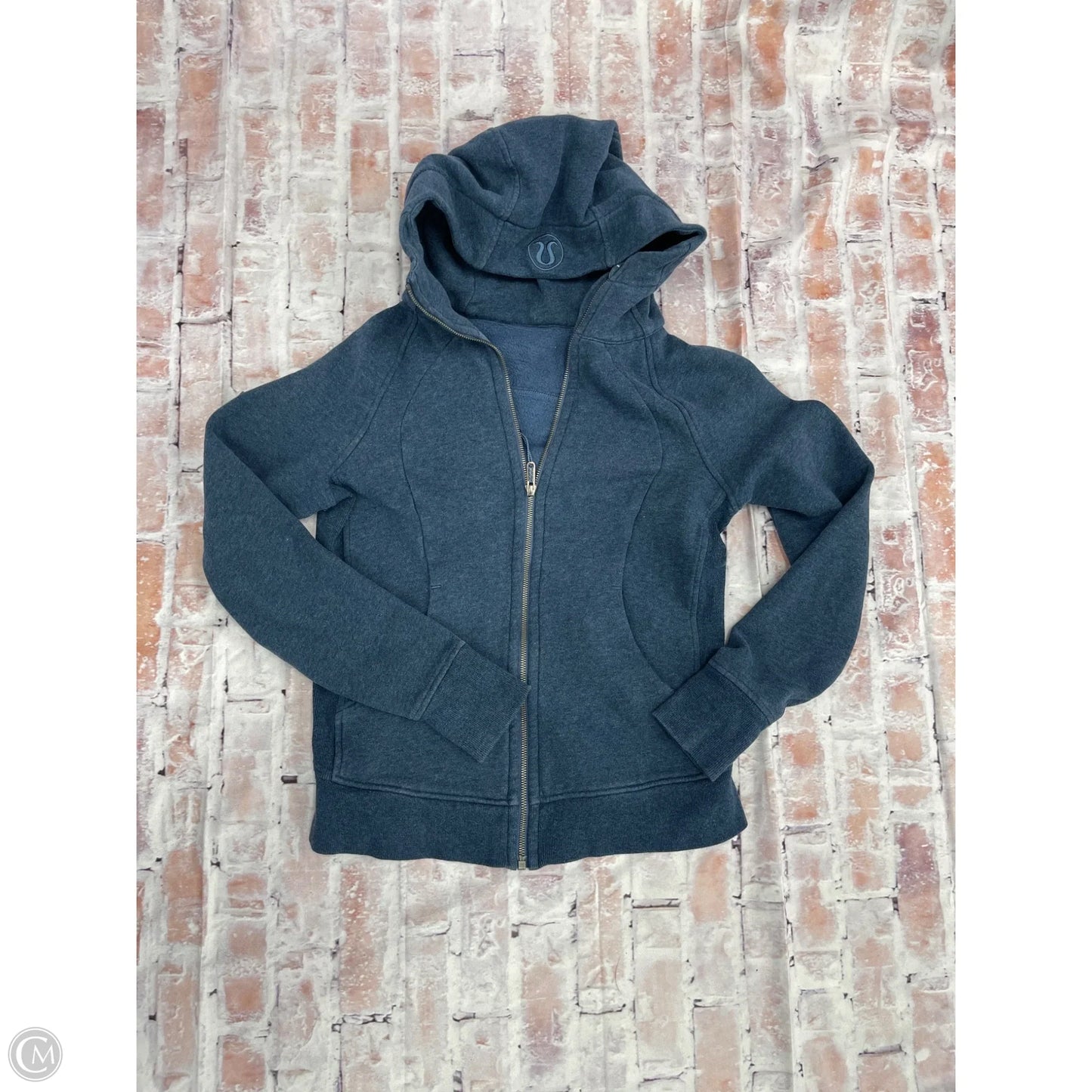 Athletic Jacket By Lululemon In Blue, Size: S