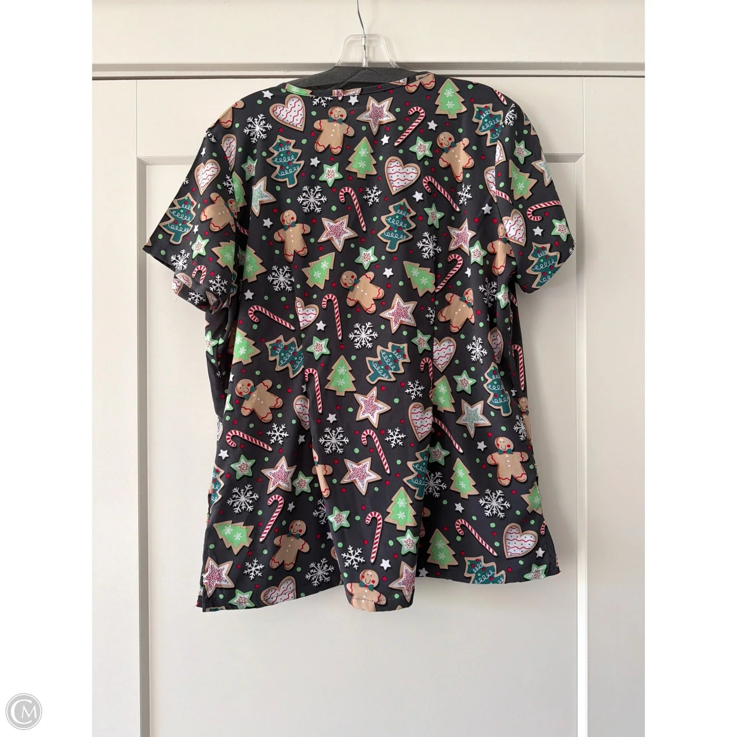 Top Short Sleeve By Clothes Mentor In Grey, Size: M