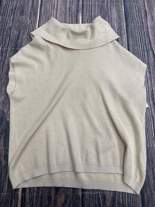 Sweater Short Sleeve By Vila Milano In Tan, Size: Xl