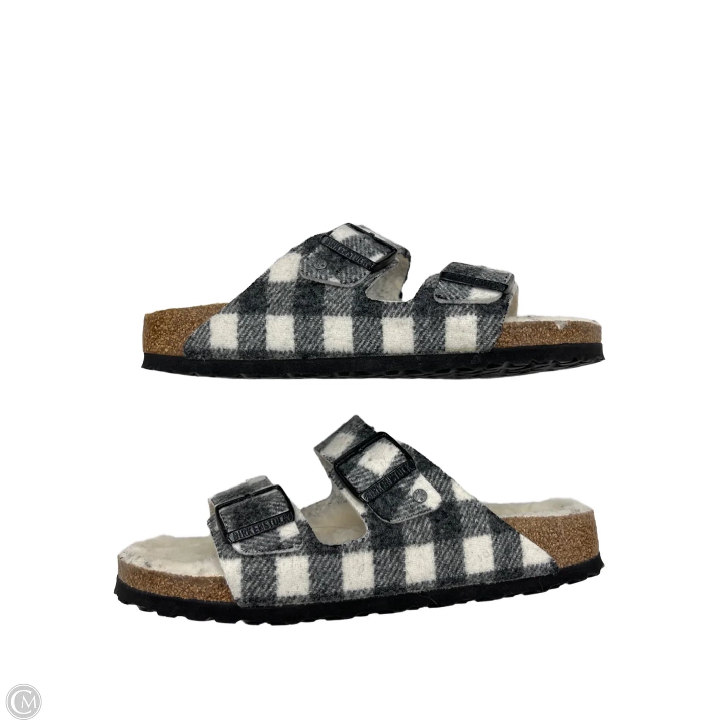 Sandals Flats By Birkenstock In Grey, Size: 9