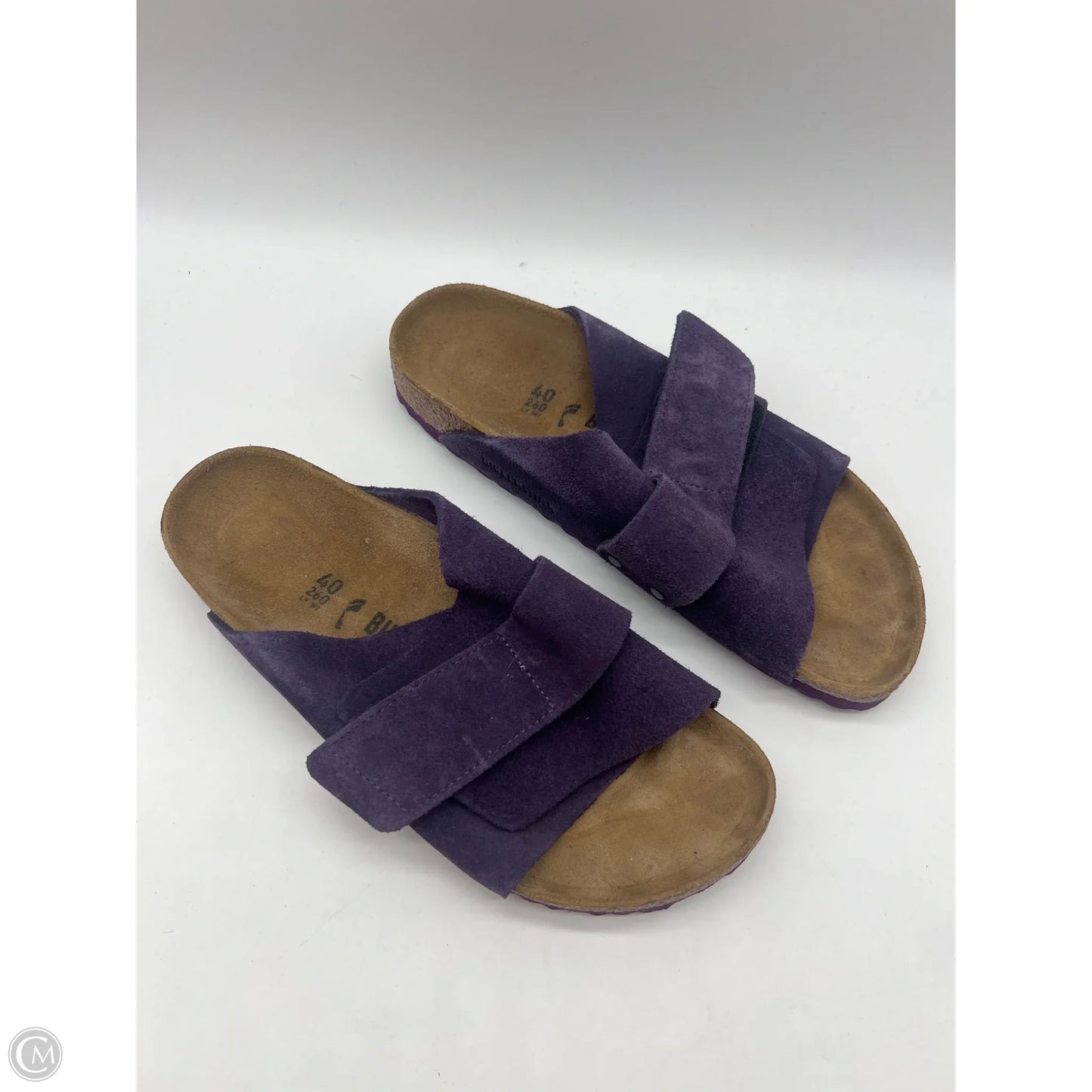 Sandals Flats By Birkenstock In Purple, Size: 9