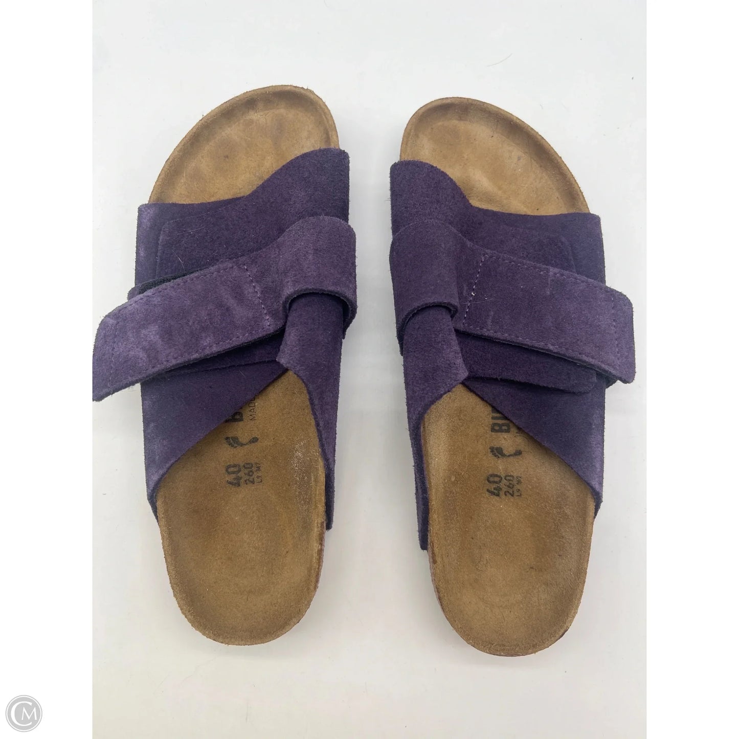Sandals Flats By Birkenstock In Purple, Size: 9