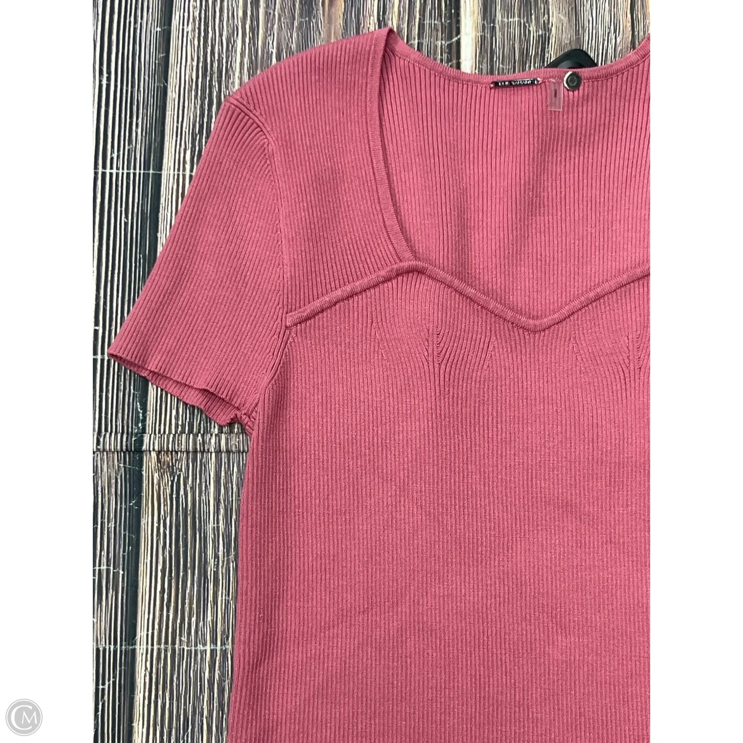Top Short Sleeve By Elie Tahari In Pink, Size: L