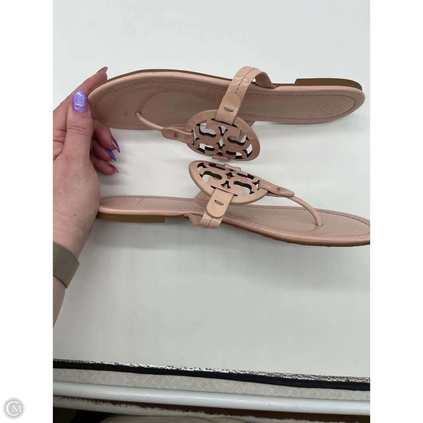 Sandals Designer By Tory Burch In Pink, Size: 10