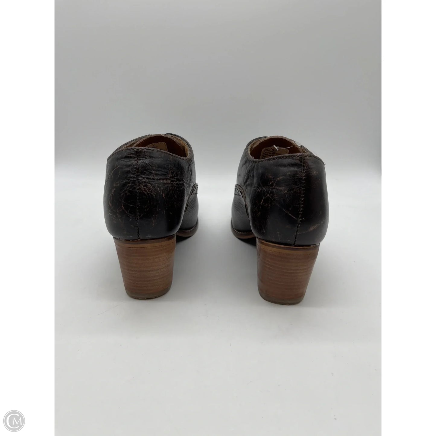 Boots Ankle Heels By Cmb In Brown, Size: 9