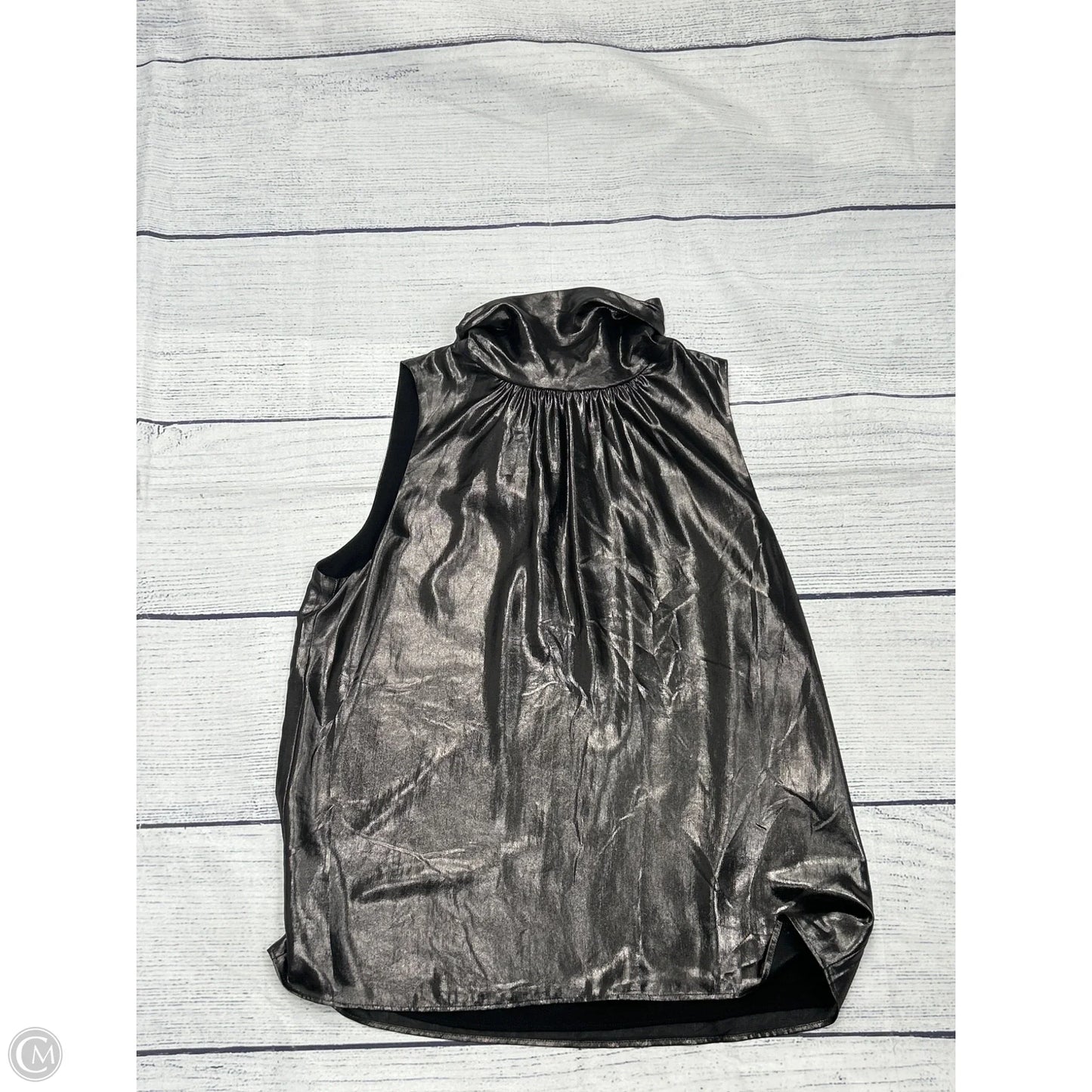 Top Sleeveless By White House Black Market In Silver, Size: M