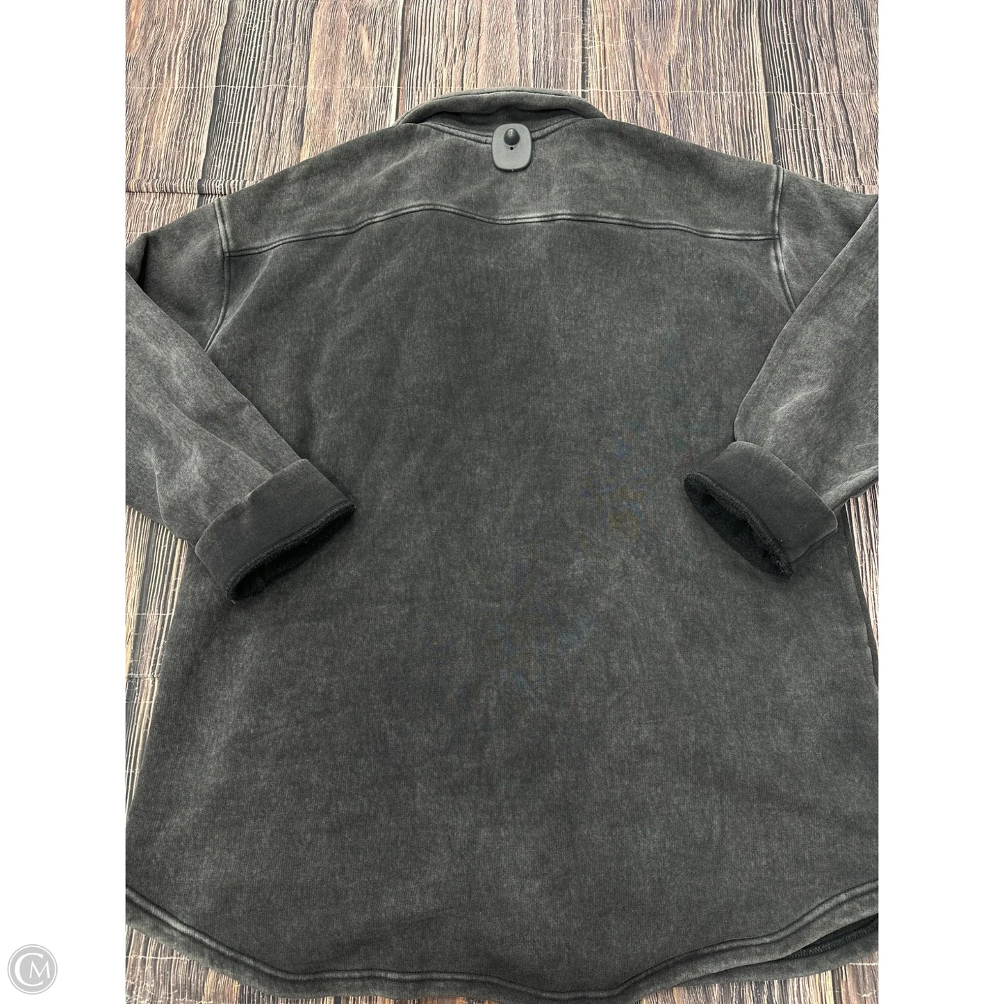 Jacket Shirt By Mono B In Grey, Size: 2x