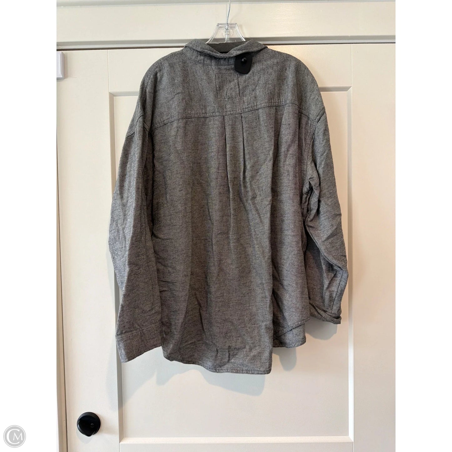 Top Long Sleeve By Aerie In Grey, Size: L