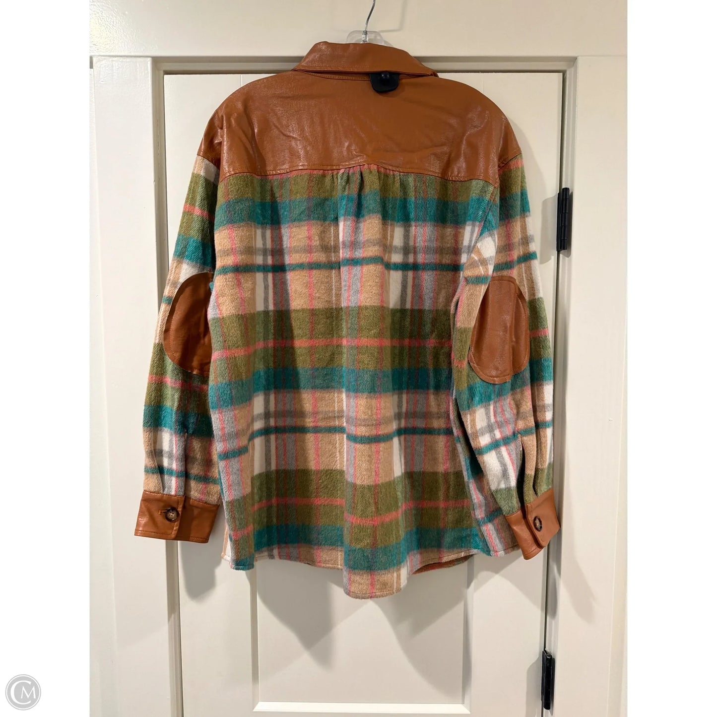 Jacket Shirt By Easel In Green, Size: M