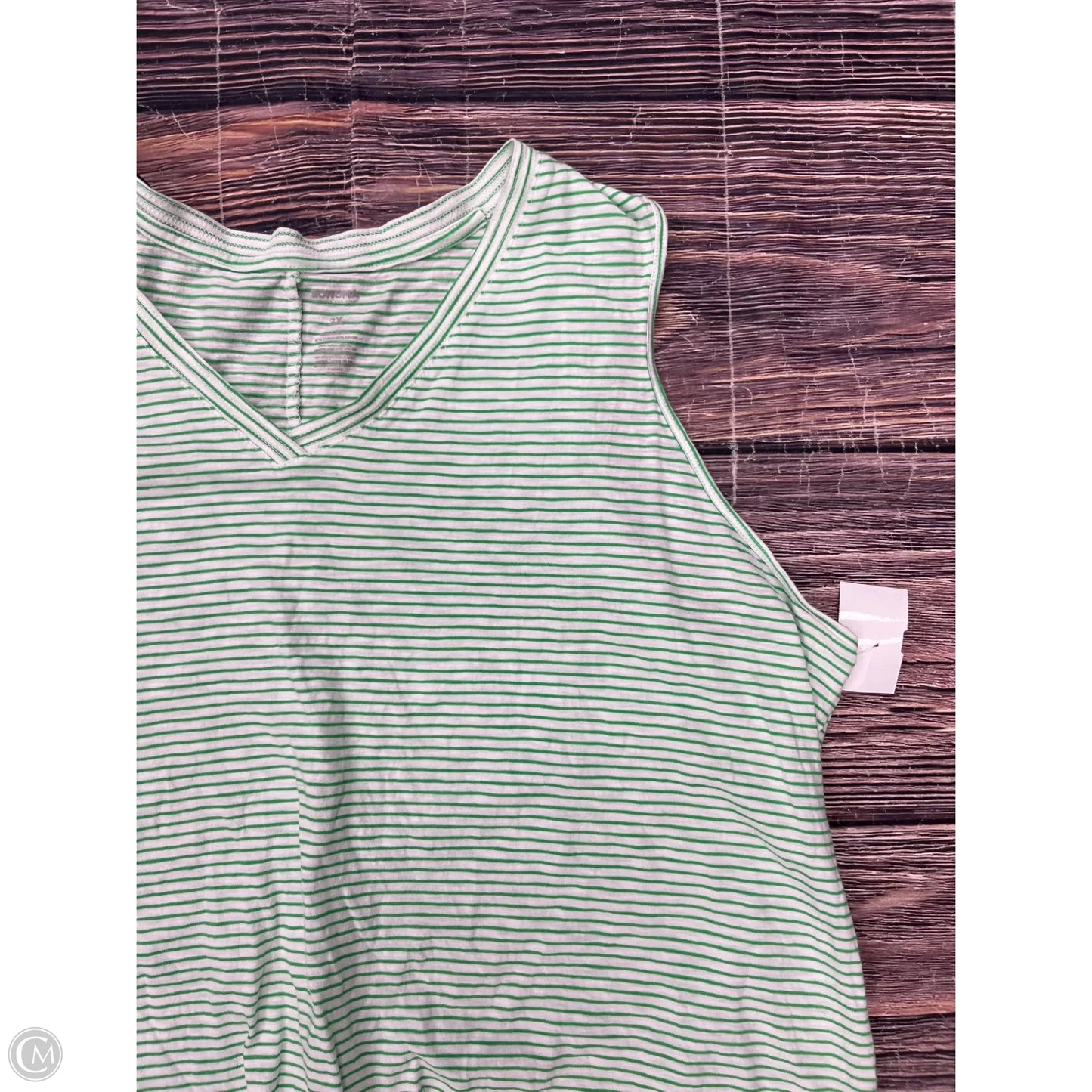 Tank Top By Sonoma In Green, Size: 2x