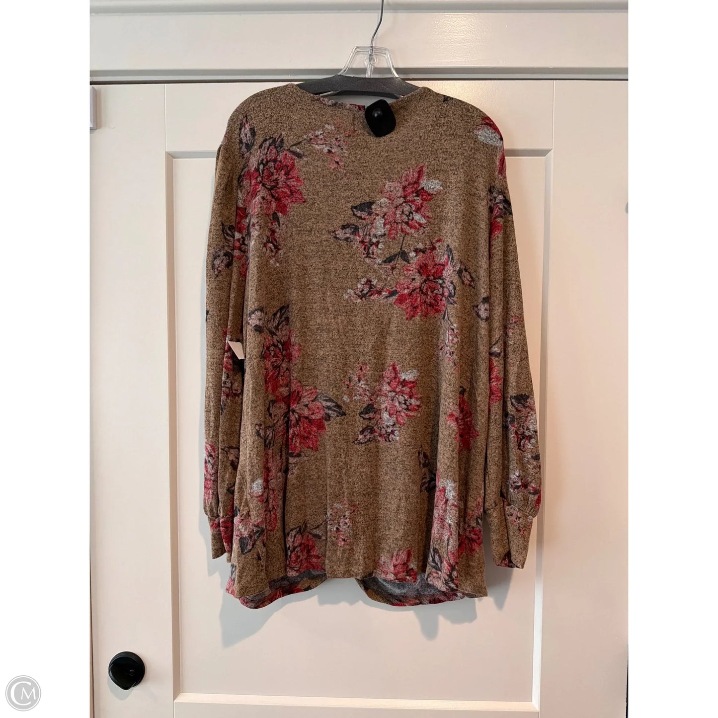 Top Long Sleeve By Maurices In Brown, Size: 3x