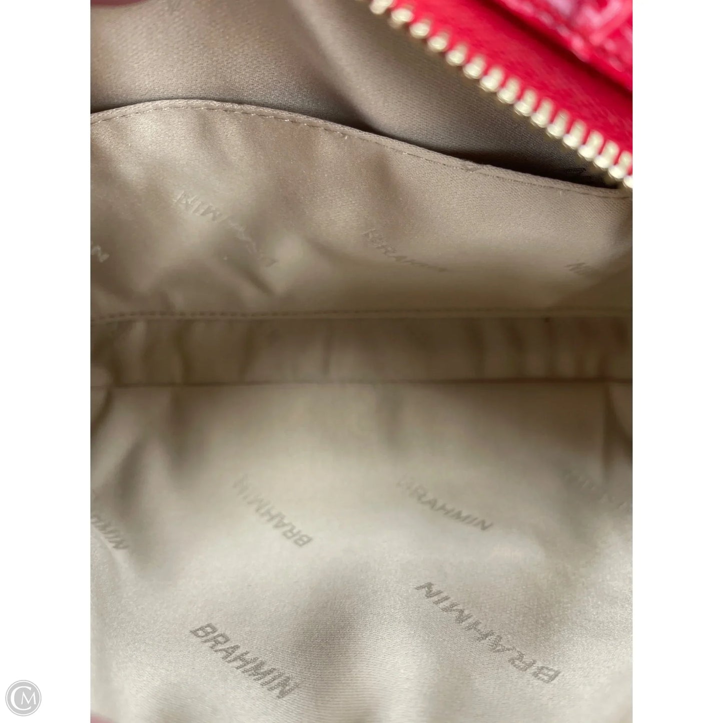Makeup Bag Designer By Brahmin, Size: Medium