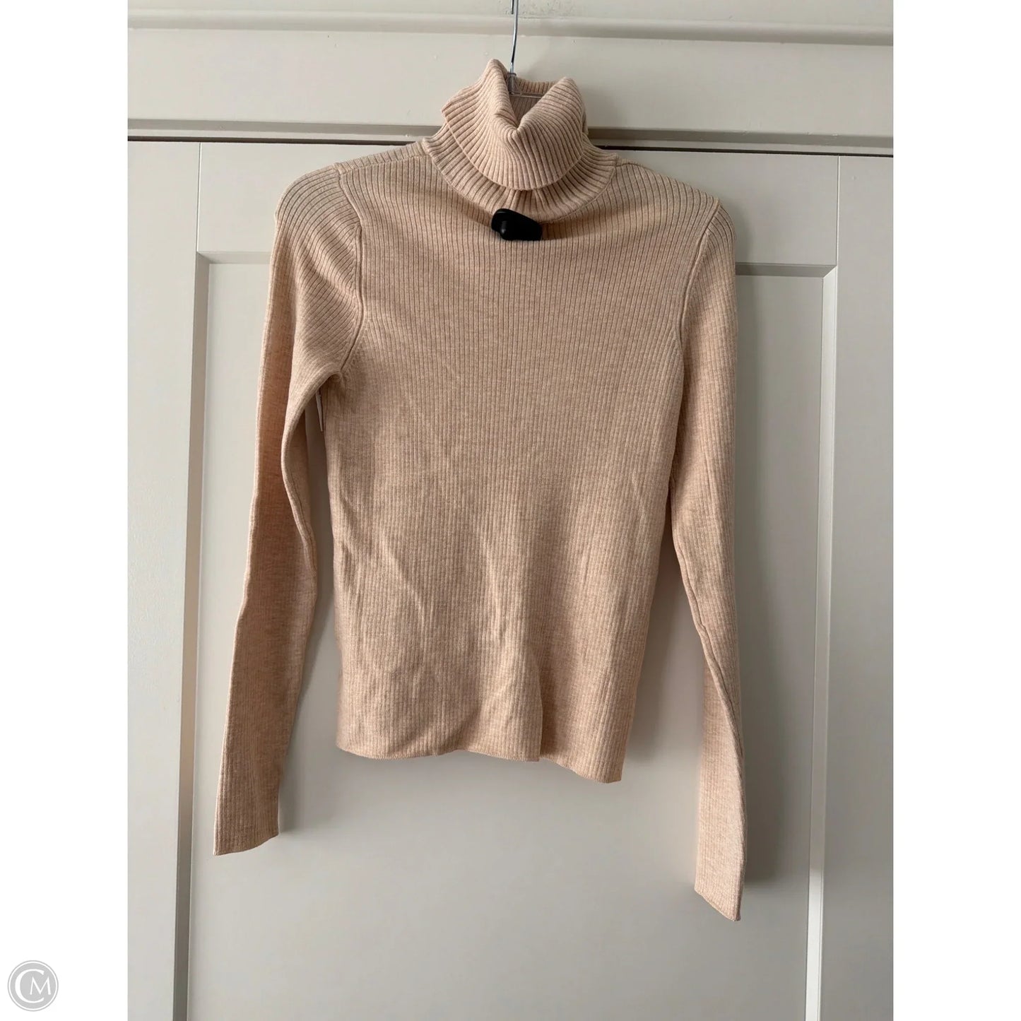 Top Long Sleeve By A New Day In Tan, Size: Xs