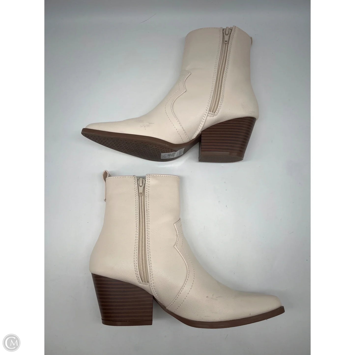 Boots Western By Qupid In Cream, Size: 6