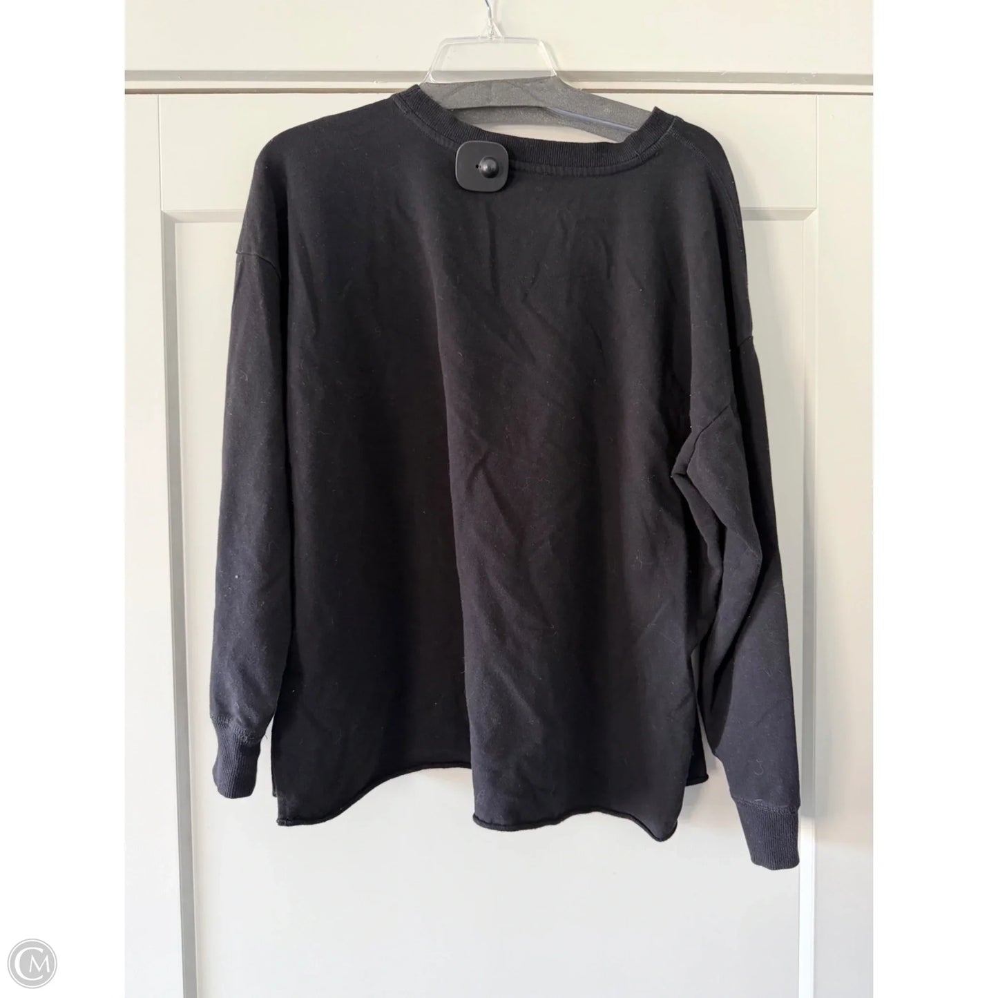 Top Long Sleeve By Calvin Klein In Black, Size: L