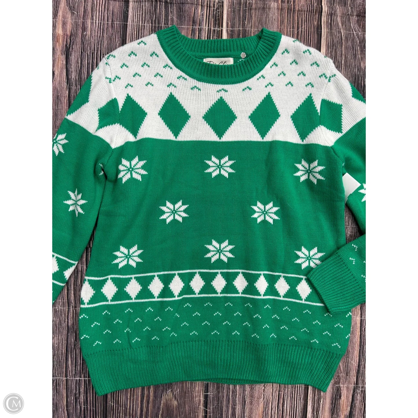 Sweater By Clothes Mentor In Green, Size: M