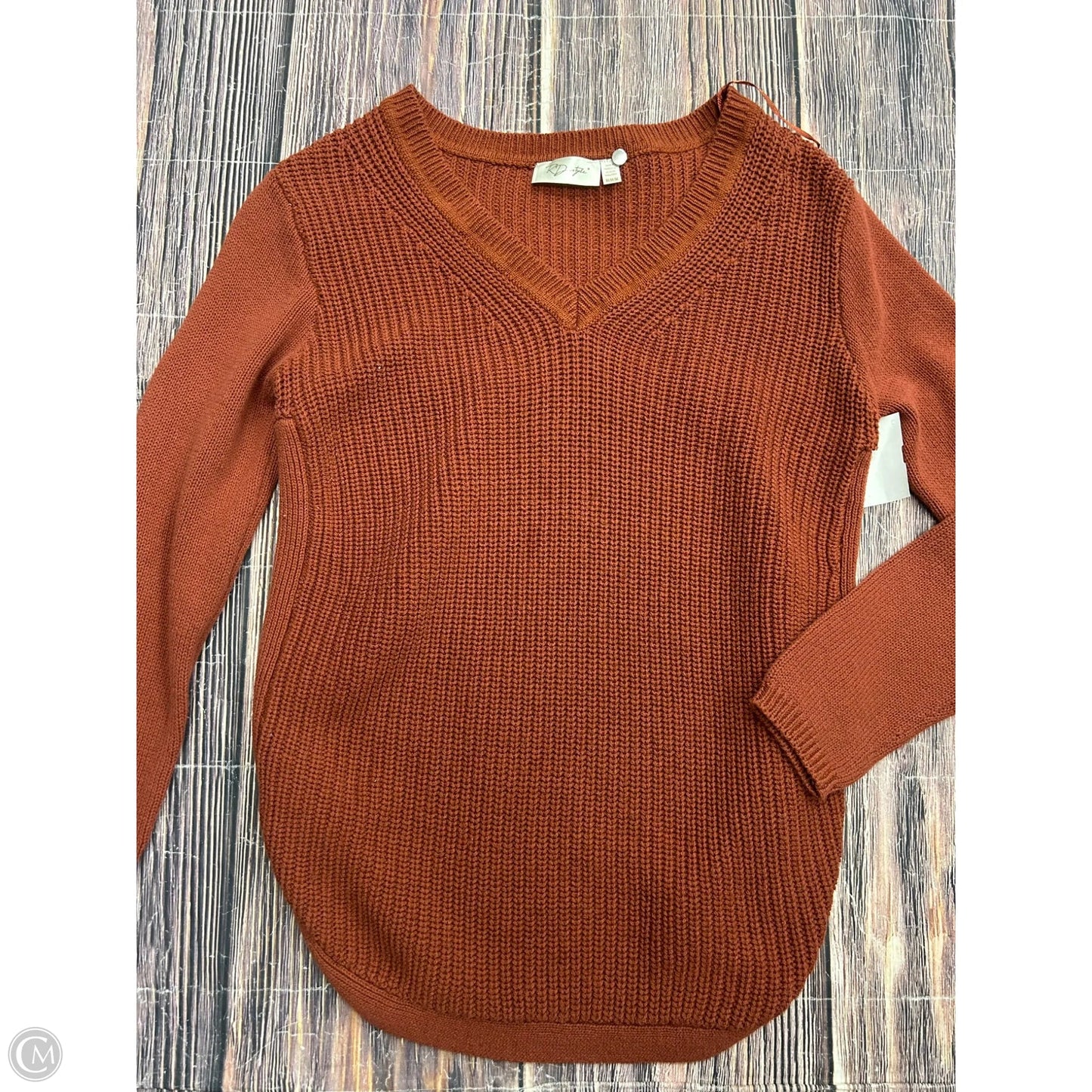 Sweater By Rd Style In Orange, Size: M