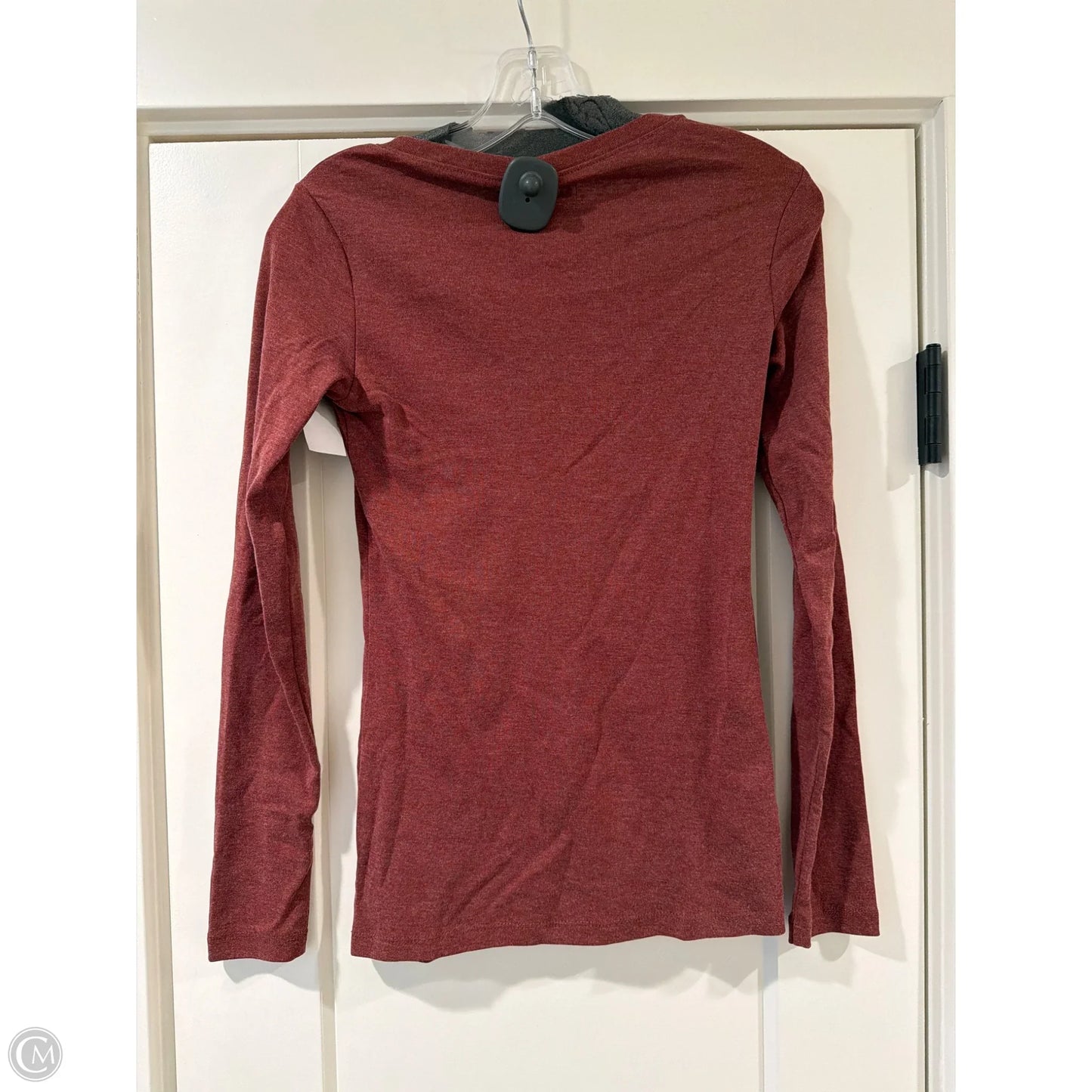 Top Long Sleeve Basic By Eddie Bauer In Red, Size: Xs