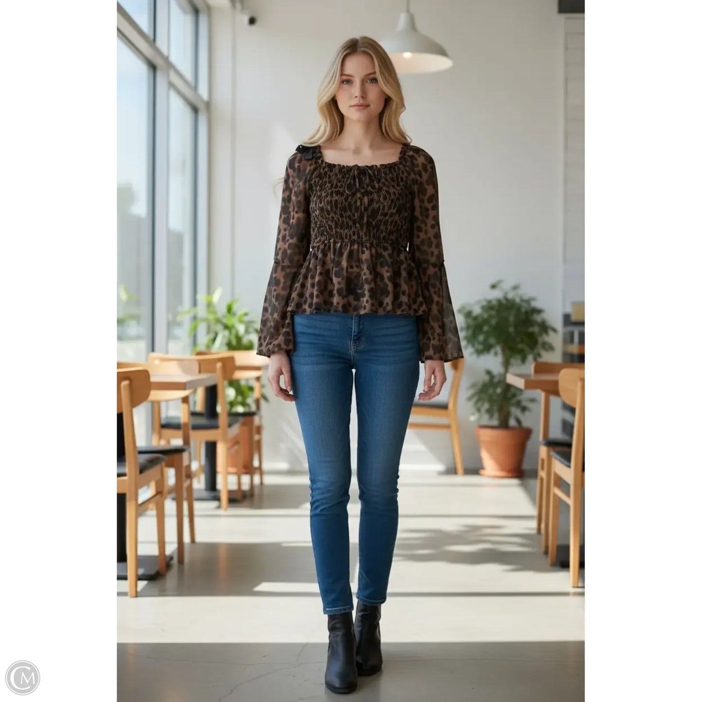 Top Long Sleeve By Gap In Brown, Size: Xxs