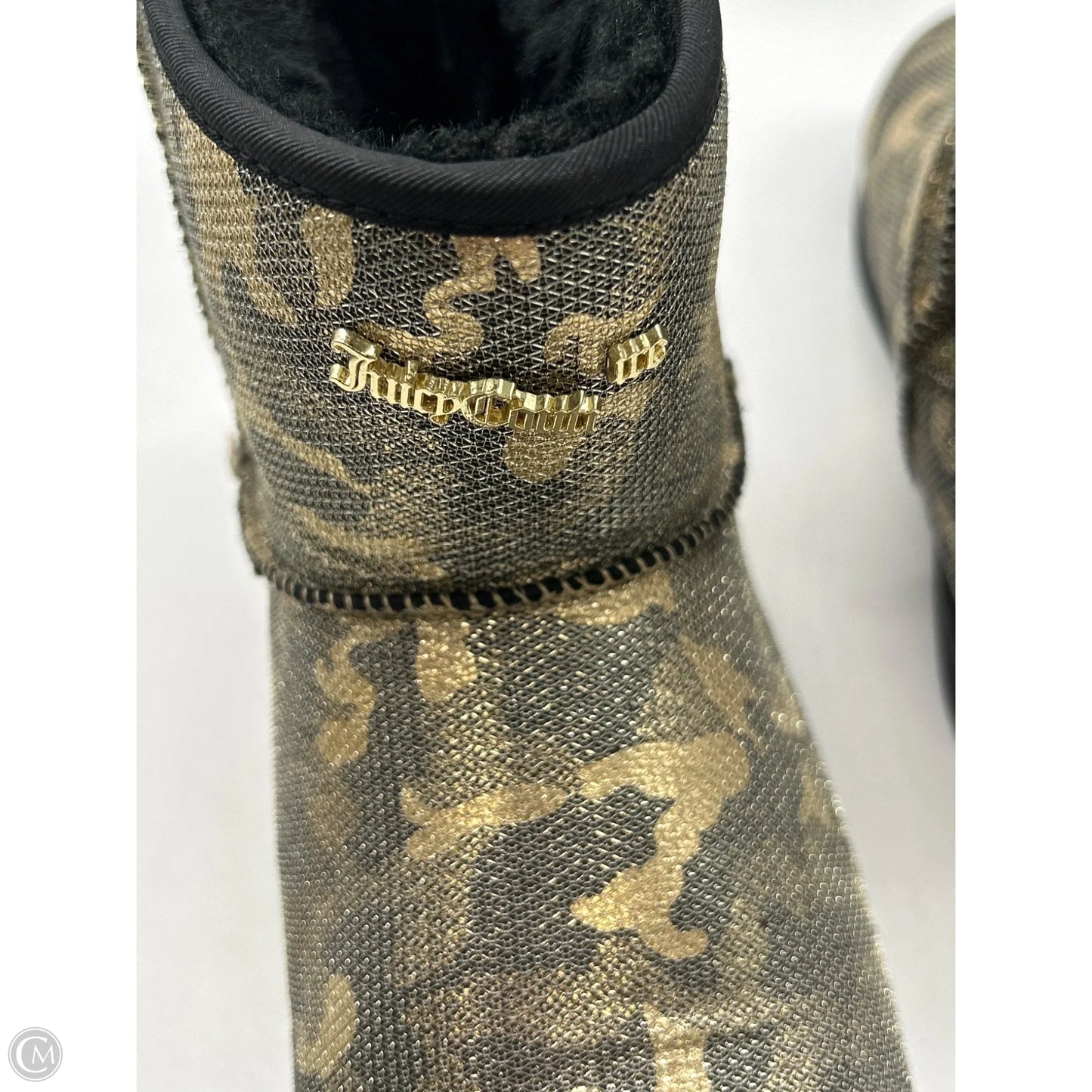 Boots Ankle Flats By Juicy Couture In Gold, Size: 7