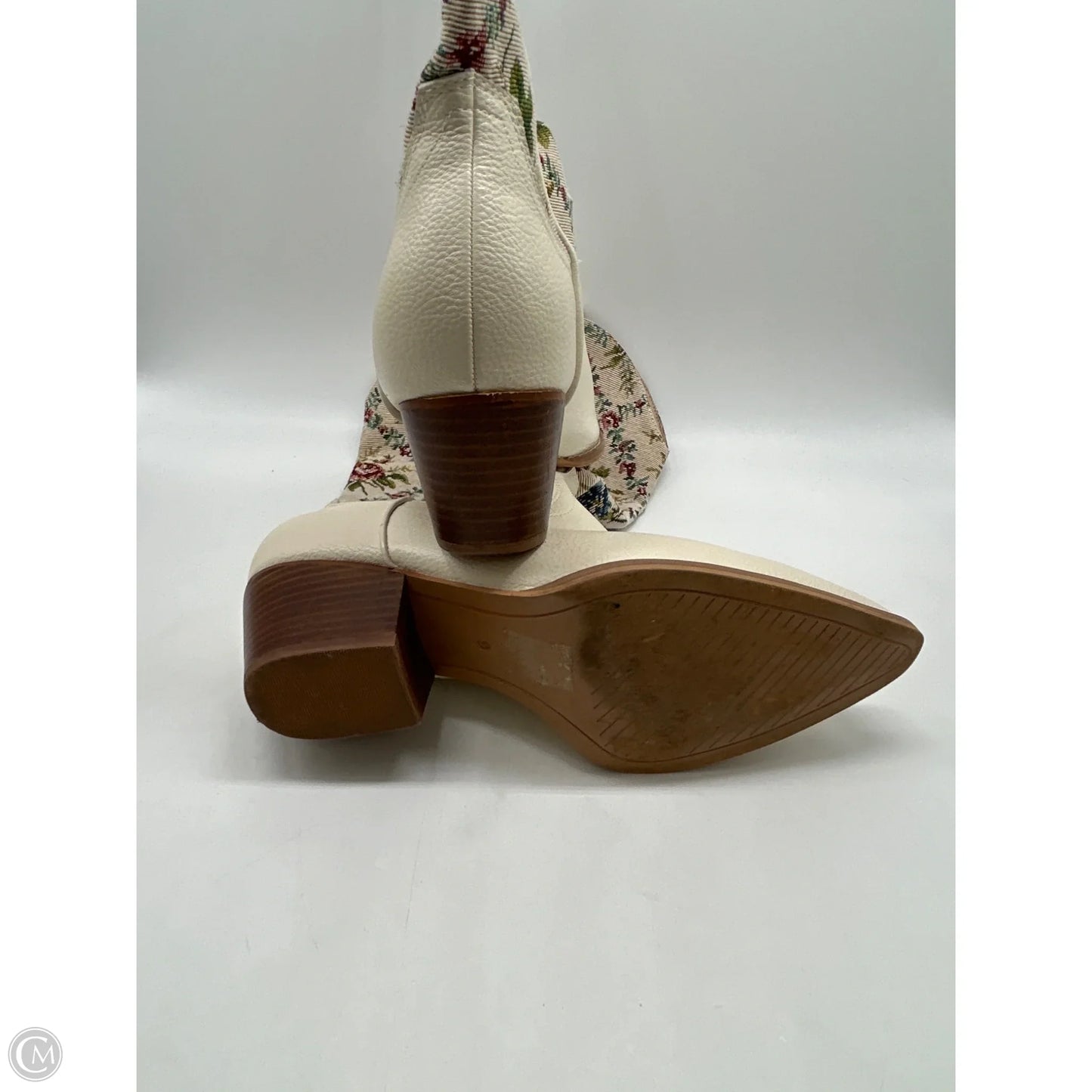 Boots Western By Arula In Cream, Size: 9