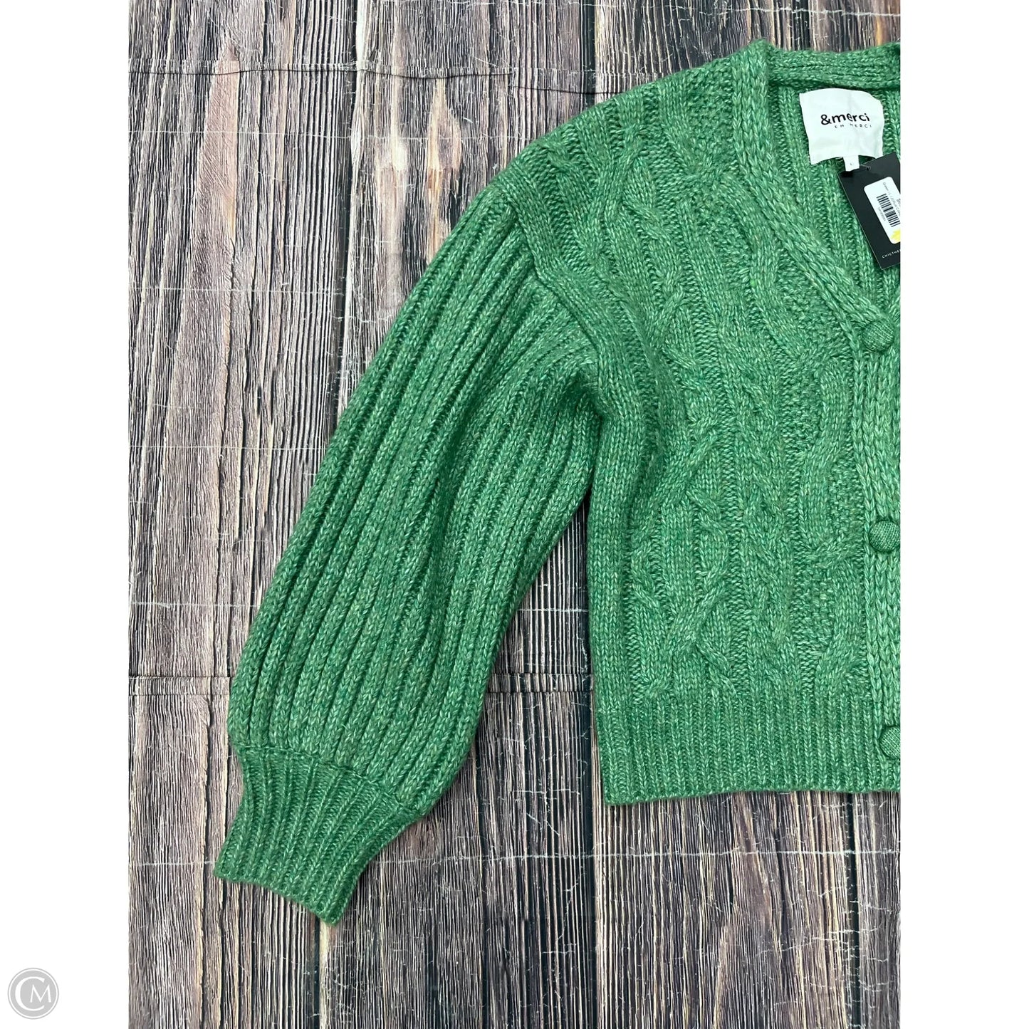 Sweater Cardigan By &merci In Green, Size: L