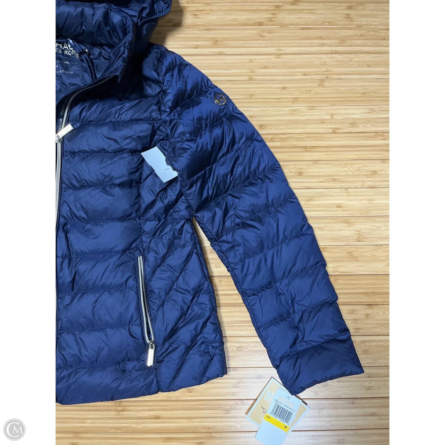 Coat Puffer & Quilted By Michael By Michael Kors In Blue, Size: M