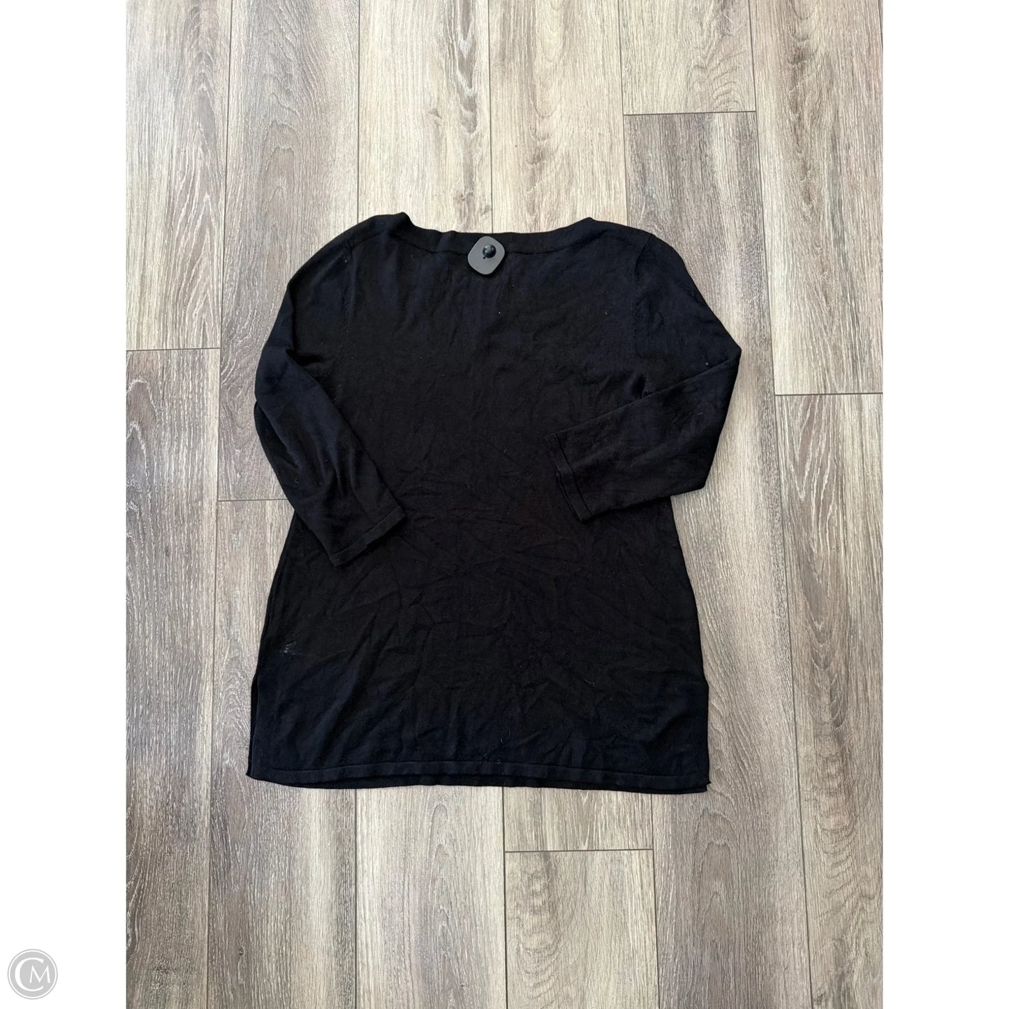 Top 3/4 Sleeve By Cable And Gauge In Black, Size: M