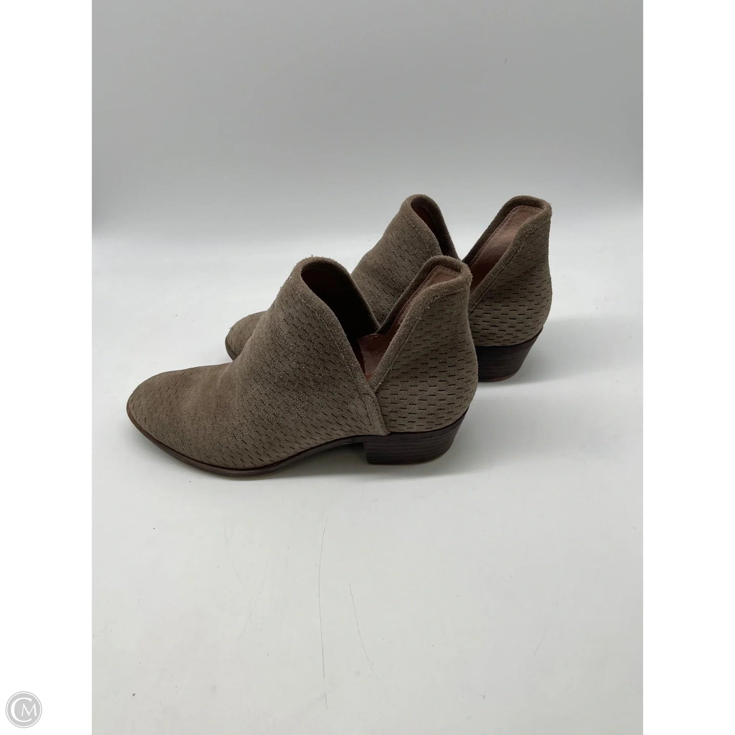 Boots Ankle Heels By Lucky Brand In Grey, Size: 7