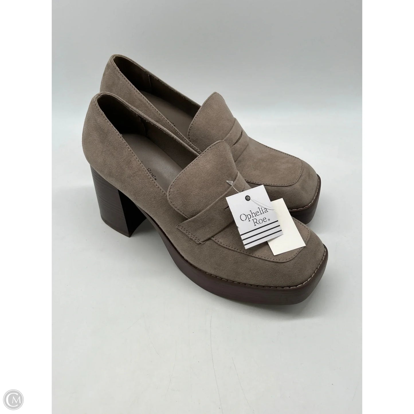 Shoes Heels Block By Ophelia Roe In Grey, Size: 11