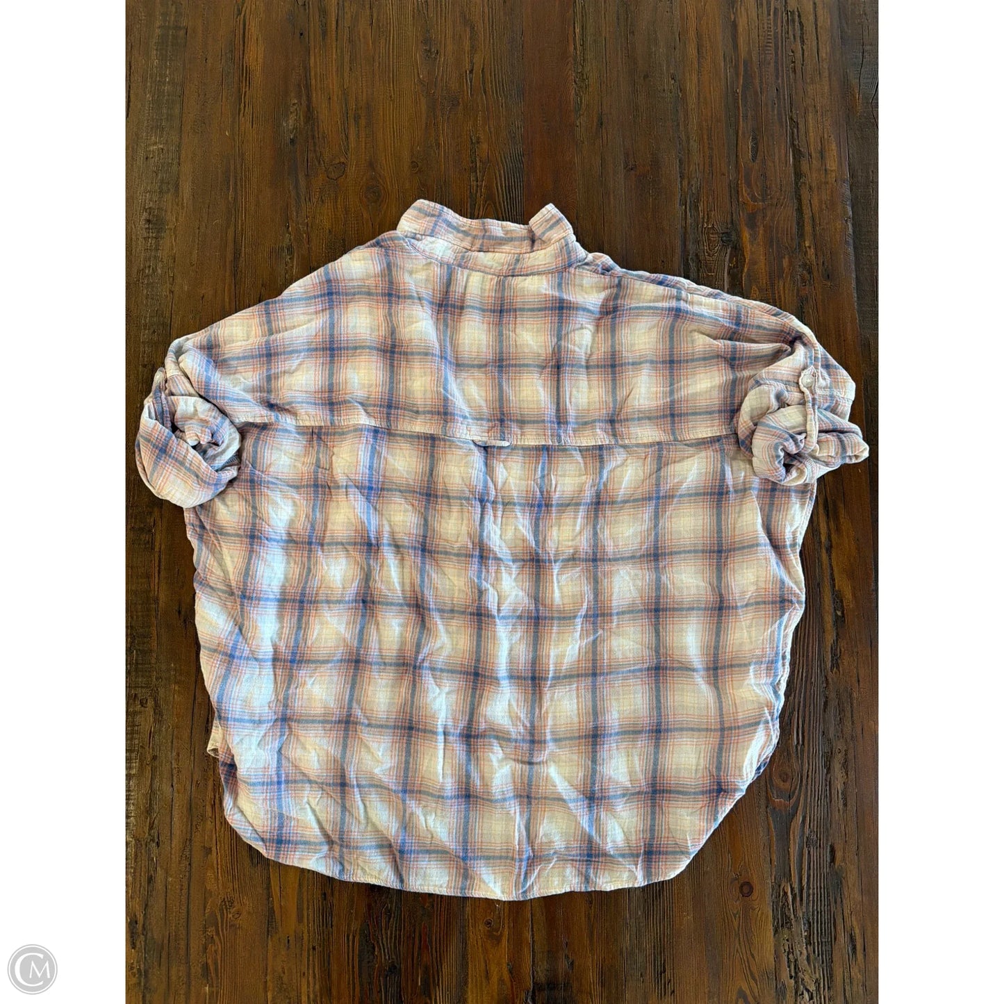Top Long Sleeve By American Eagle In Pink, Size: M