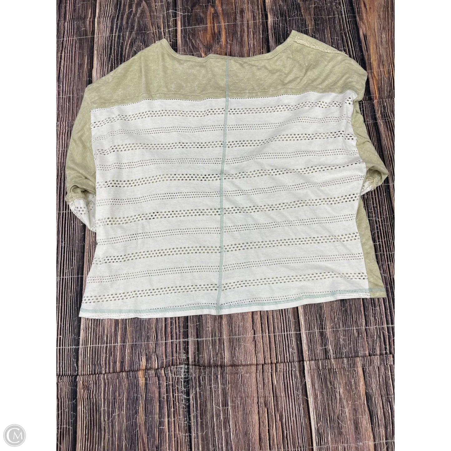 Top Long Sleeve By Mystree In Green, Size: L